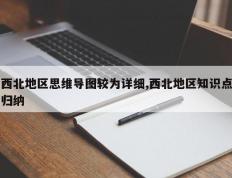 西北地区思维导图较为详细,西北地区知识点归纳
