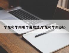 华东和华南哪个更发达,华东和华南gdp